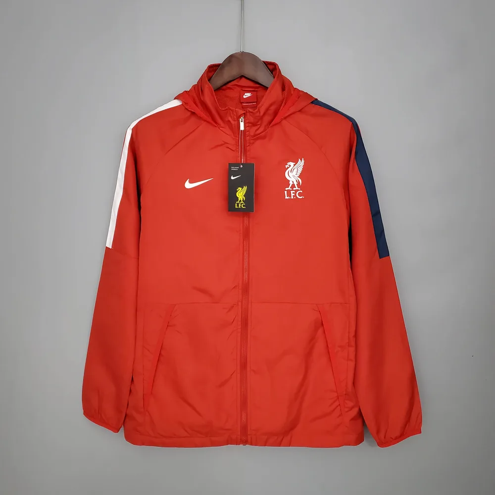 2021/2022 Liverpool Windbreaker Red Soccer Jersey  — main view