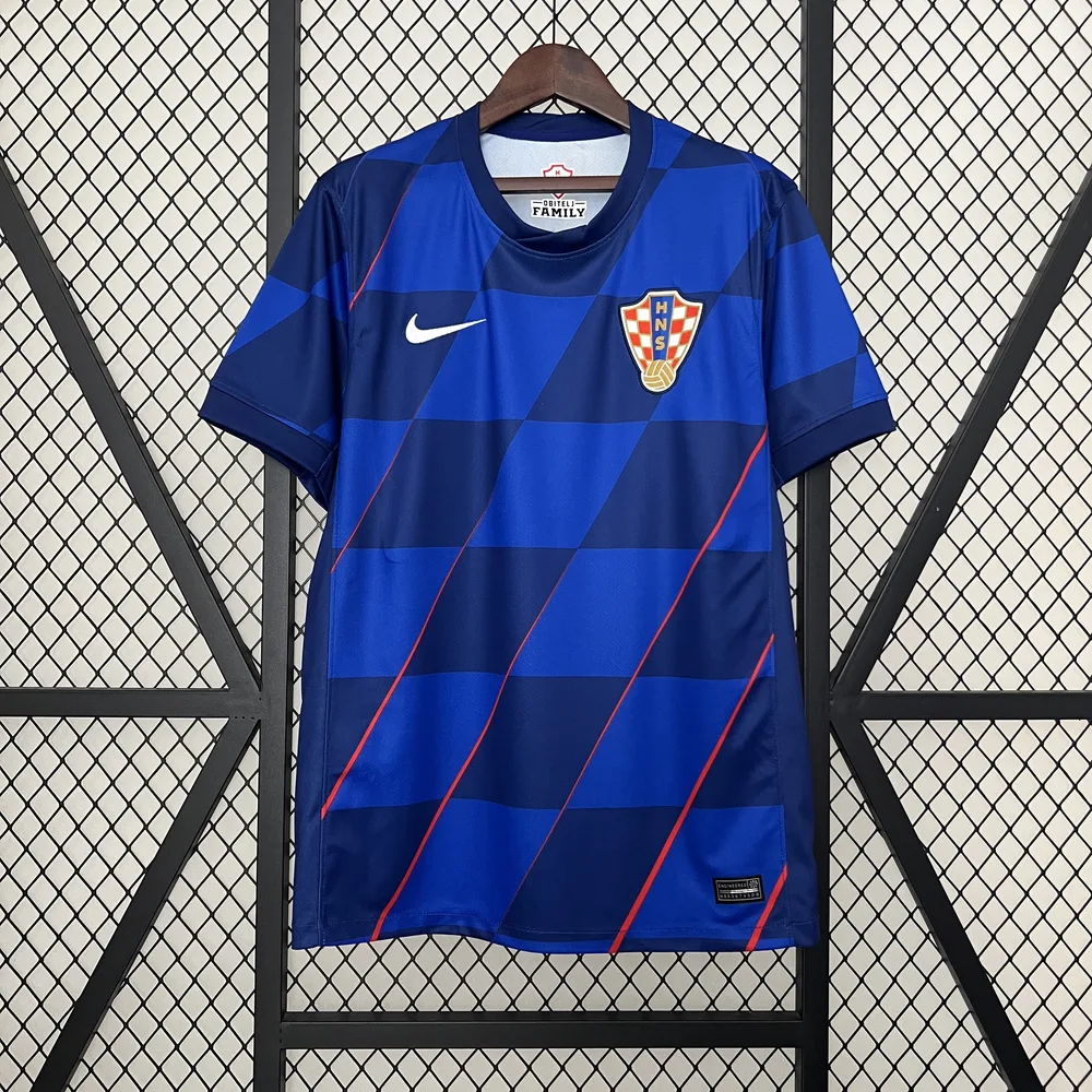 2024 Kroatien Nationalmannschaft Auswärts-Fußballtrikot AAA Fan-Qualität — main view