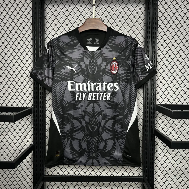2024/2025 AC Milan Goalkeeper Jersey Black  — main view