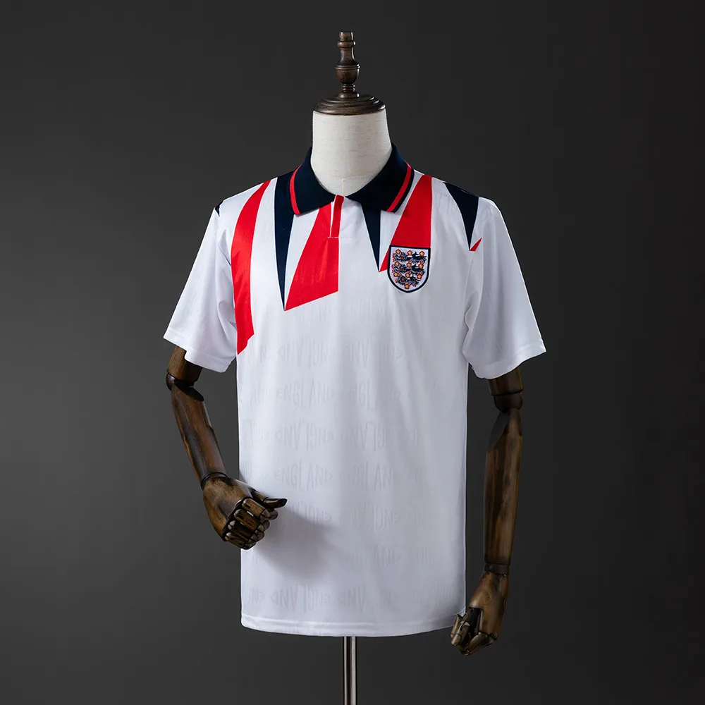 Camisa Retrô 1992 England Home de Futebol AAA qualidade de fã — main view