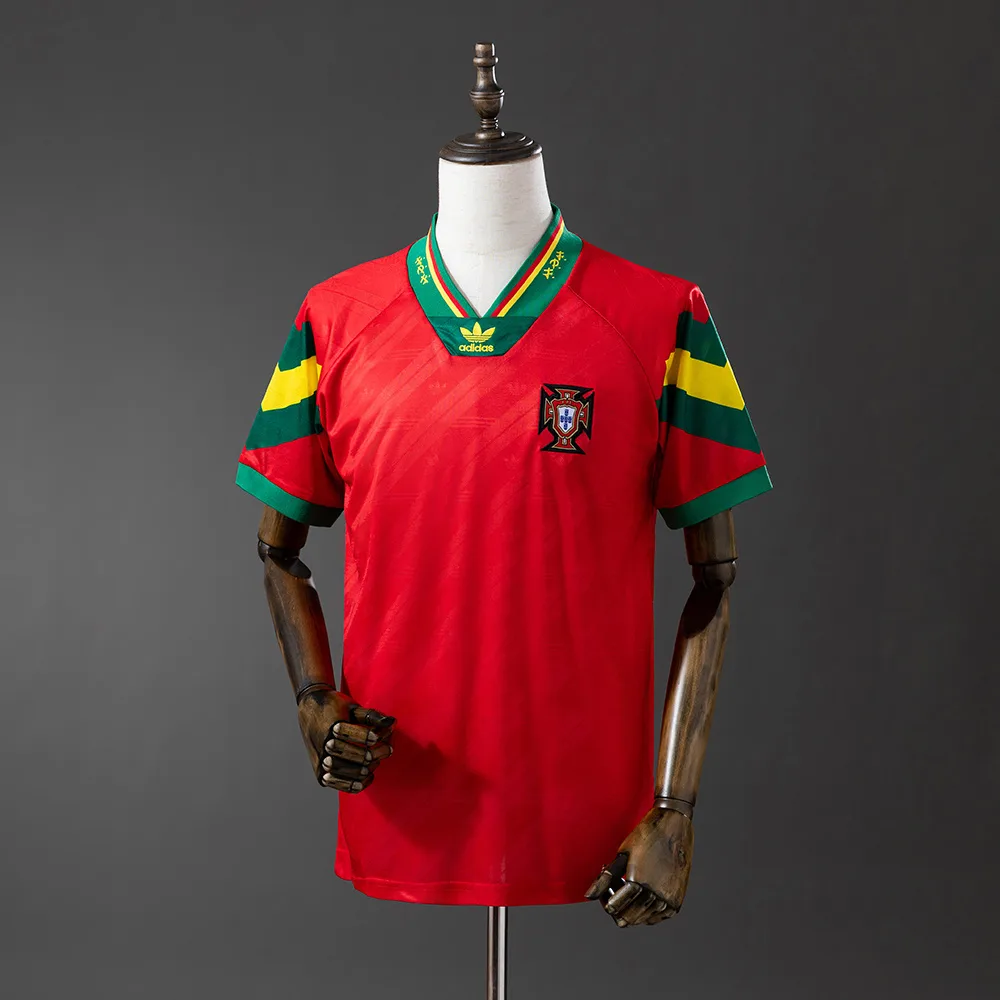 Camiseta Retro 1992 Portugal Home AAA calidad fan — main view