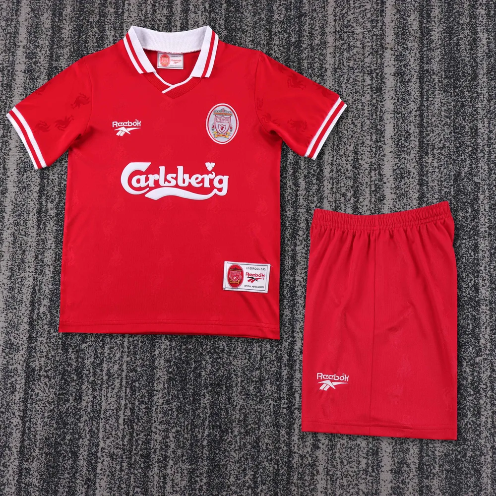 1996-1997 Retro Liverpool Heim Fußballtrikot AAA fan-gradät Kindergröße — main view