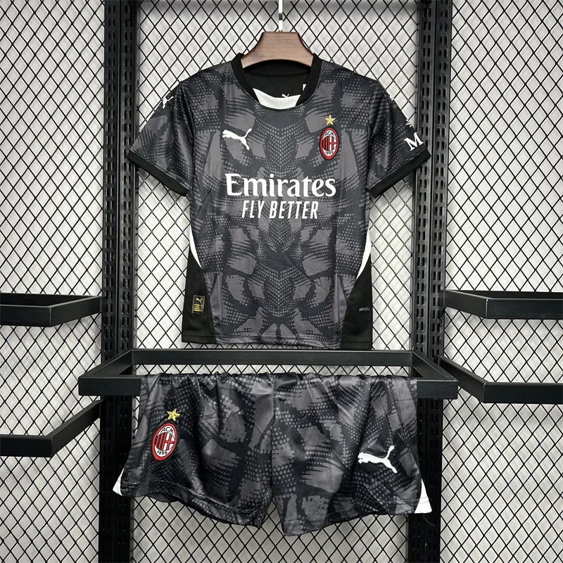 قميص حارس مرمى AC Milan أسود مقاس أطفال 2024/2025 جودة تايلاندية — main view
