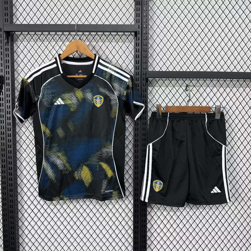 2025/2026 Leeds United Third Away Football Jersey Shirt  Kids Size — main view