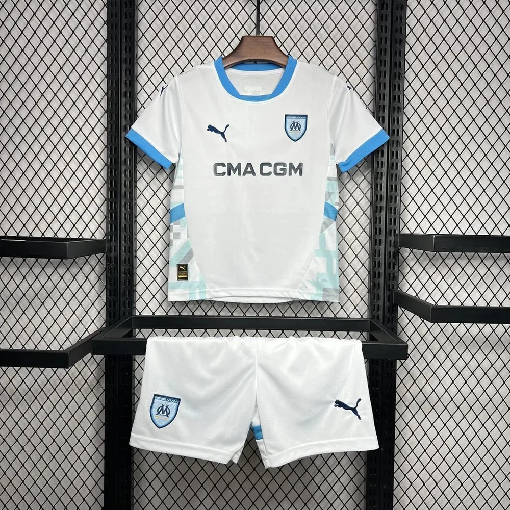 2024/2025 Olympique de Marseille Camiseta Local Calidad Thai Talla Infantil — main view