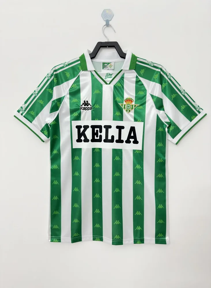 1995/1997 Rétro Real Betis Domicile Avec Sponsors Maillot de Foot  — main view