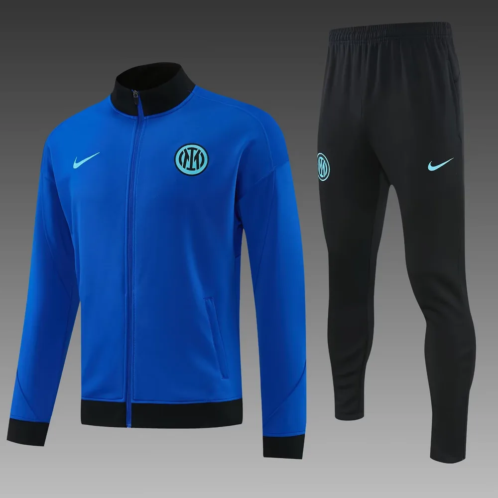 2026/2027 Inter Milan Full Zip Training Suite Blue Football Jersey   — main view