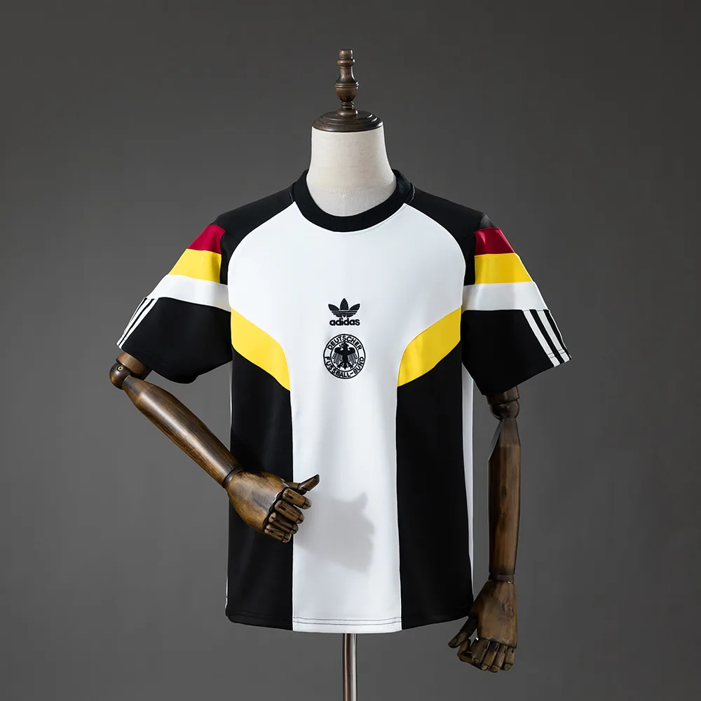 2026 Camiseta Casual Retro Original de Alemania -Blanca — main view