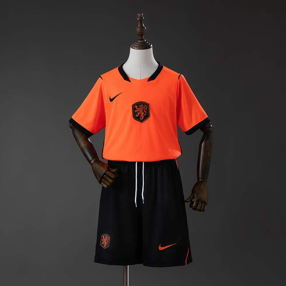 2026 Niederlande Heim Fußballtrikot AAA Fan-Qualität Kindergröße — main view