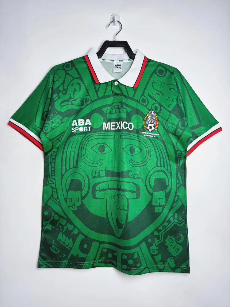 1998 Retro Mexiko Heim Fußballtrikot  — main view