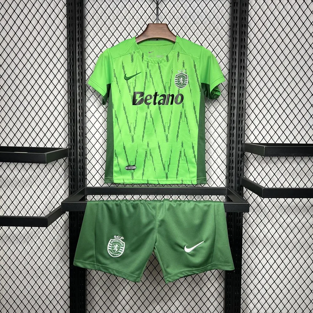 2024/2025 Sporting Lissabon Drittes Auswärts Fußballtrikot  Kindergröße — main view