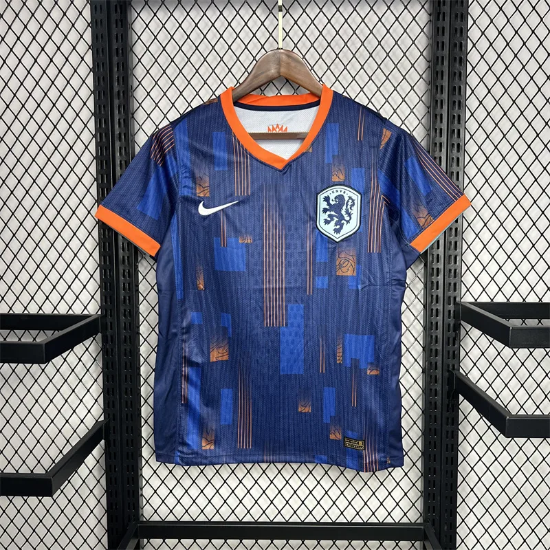 2024-2025 Niederlande Nationalmannschaft Auswärts-Fußballtrikot  — main view