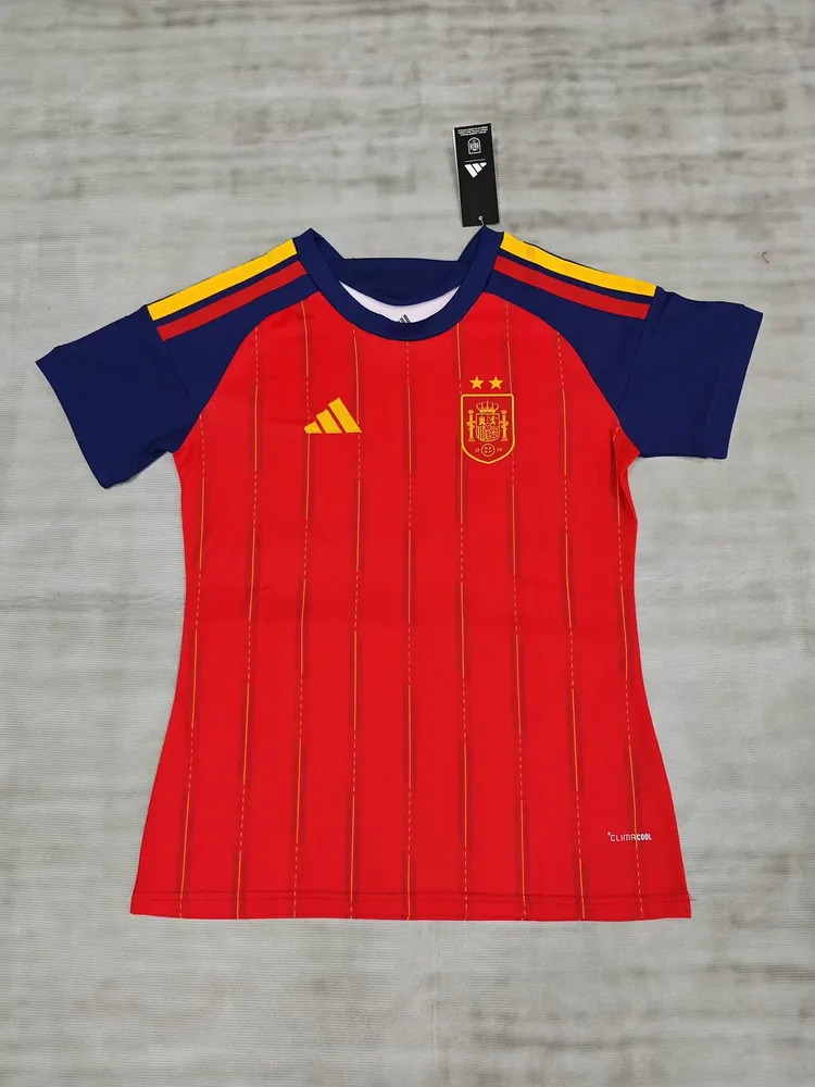 2026 Spanien Nationalmannschaft Heim Doppelstern Frauen Fußballtrikot   — main view