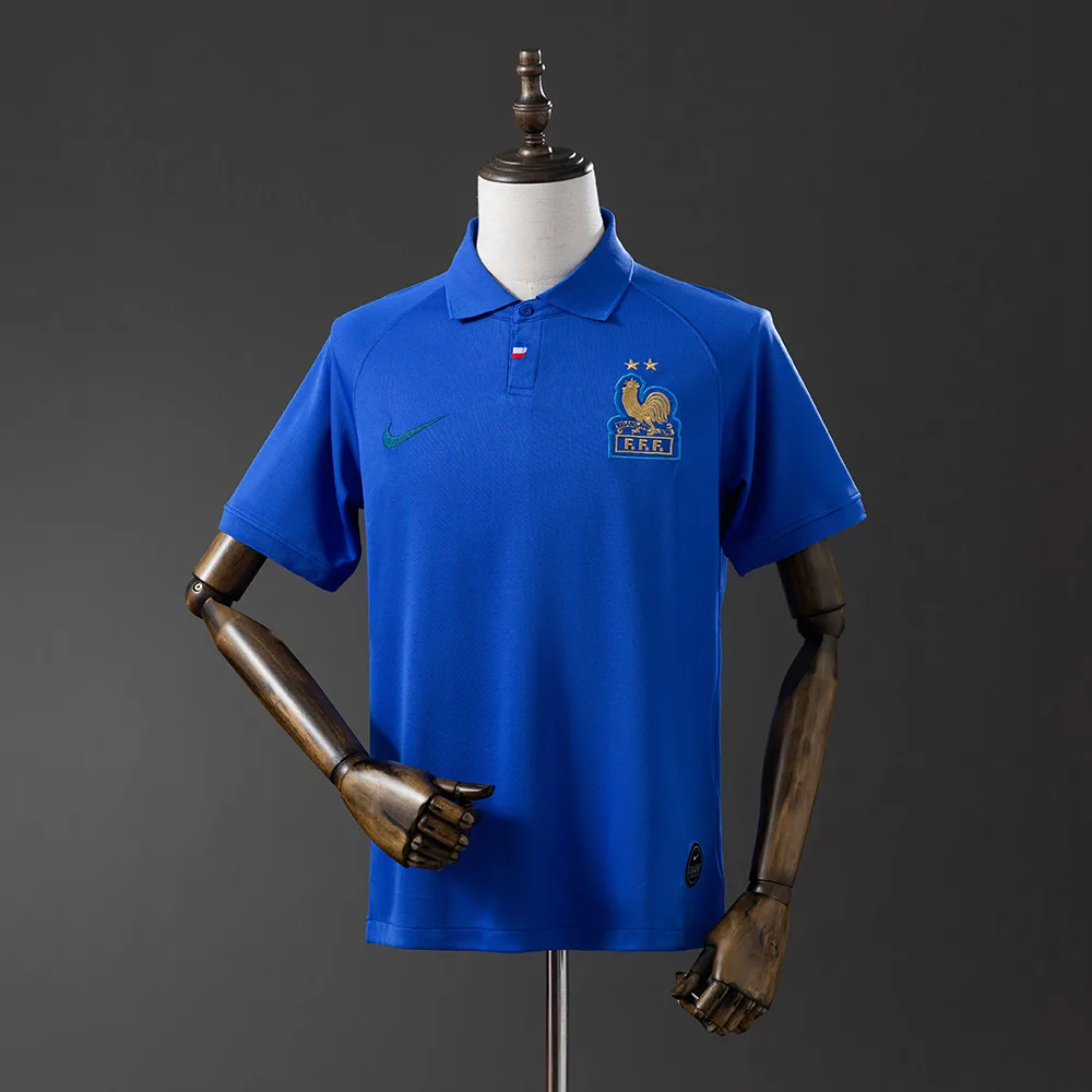 France 120th Anniversary Blue Retro Jersey — main view