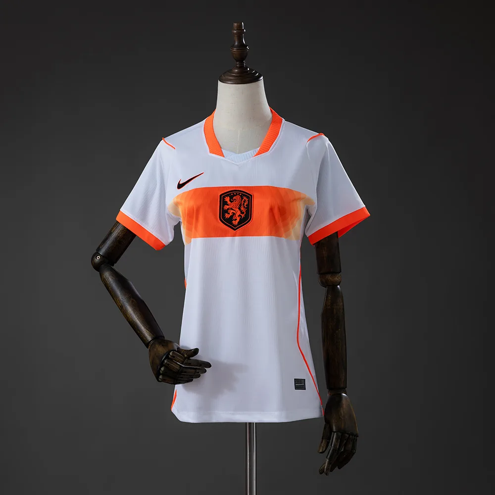 Camisa Feminina Visitante Holanda 2026 AAA Grau Fã — main view