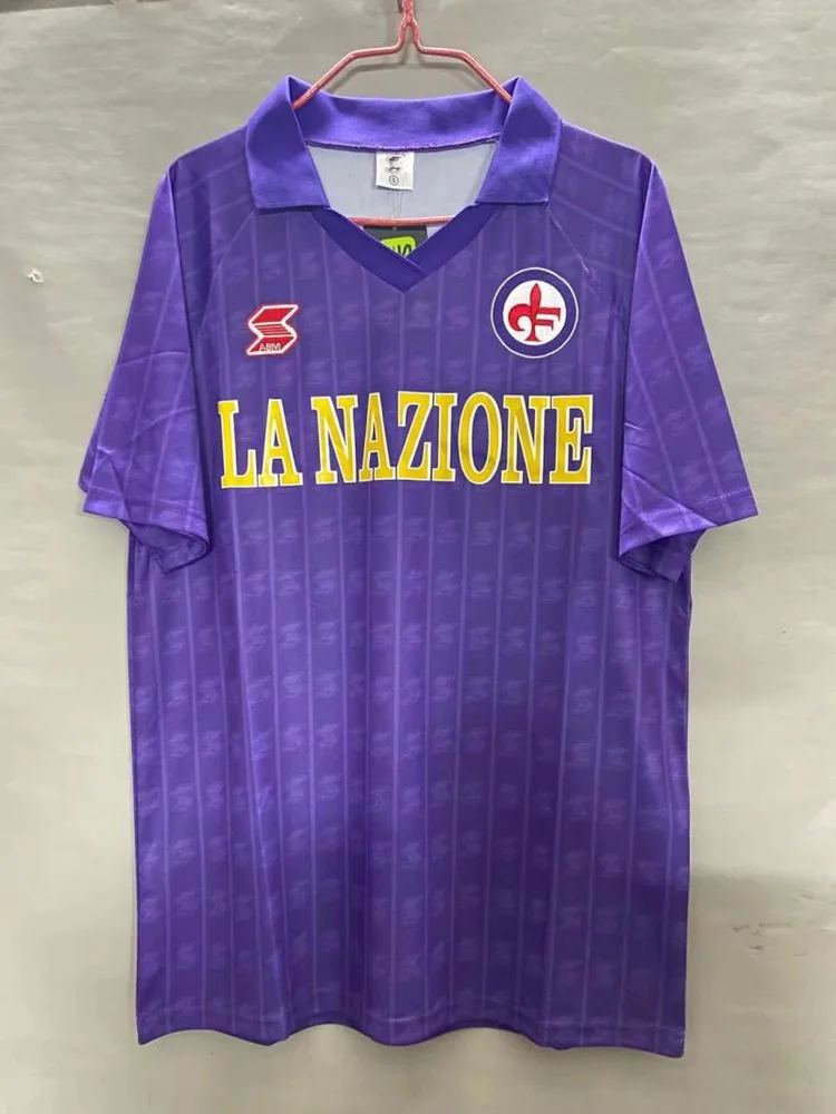 1989/1990 Retro Fiorentina Heim Fußballtrikot AAA fan-gradät — main view