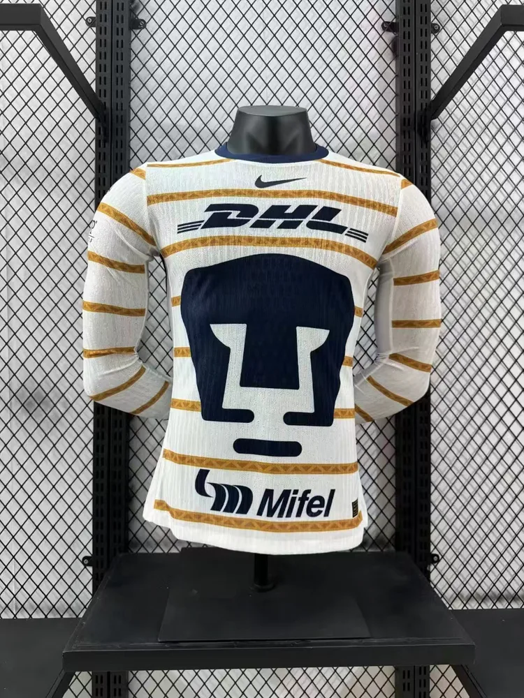 2024/2025 Long Sleeve Pumas UNAM Home Player Version Football Shirt  — main view