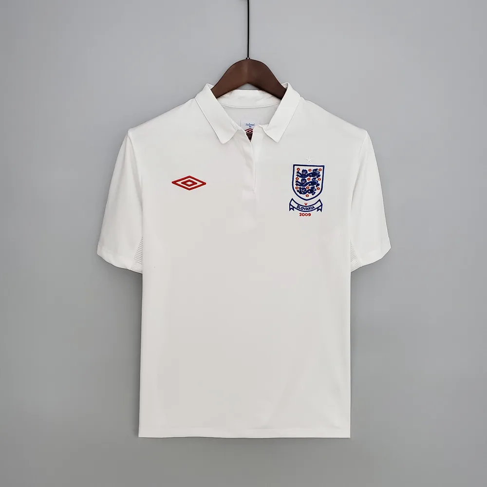 2010 Retro England Heim-Fußballtrikot AAA Fan-Qualität — main view