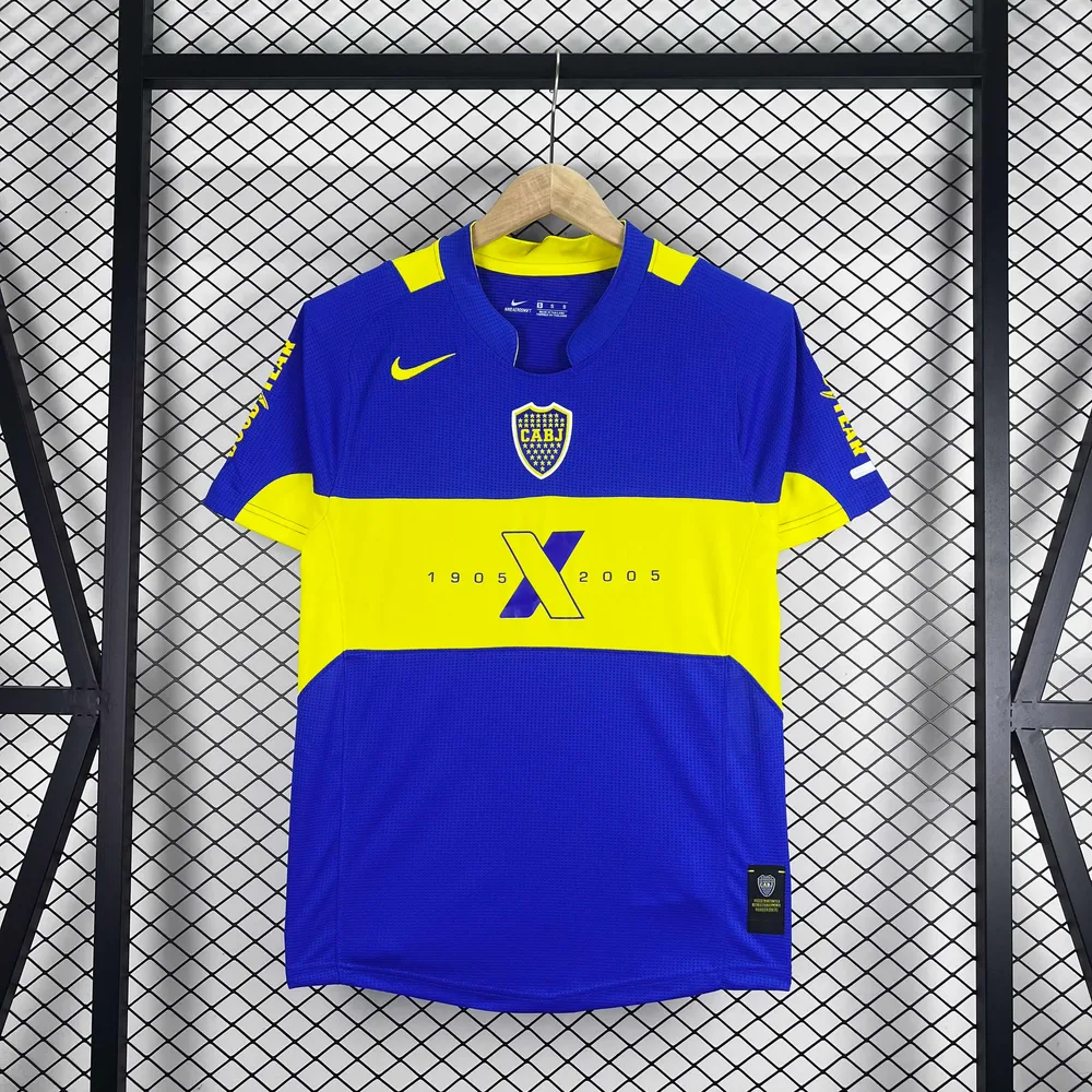 2005 Retro Boca Juniors 100. Jubiläums Edition Fußballtrikot   — main view
