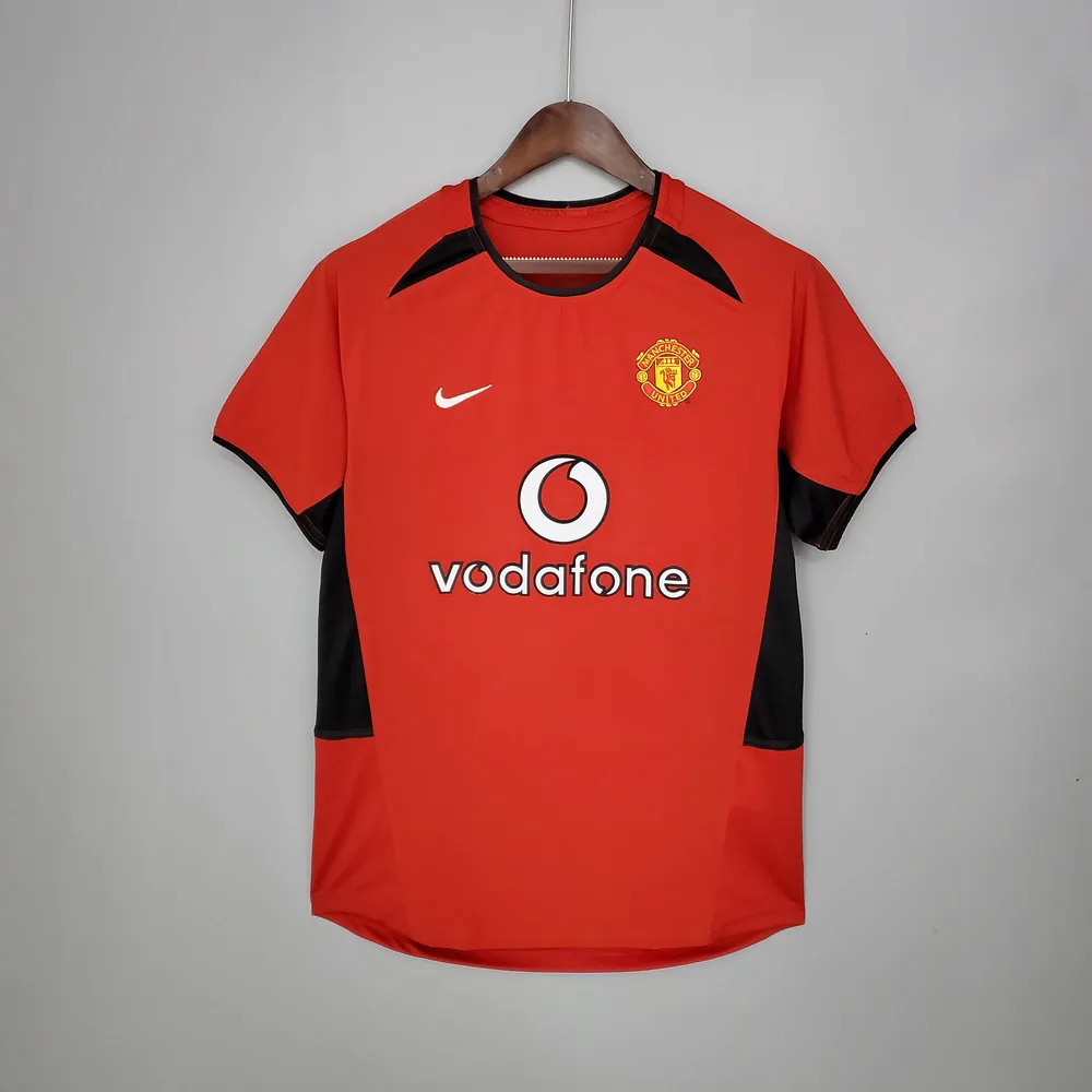 Camisa de Futebol Retrô Manchester United Casa 2002/2004  — main view
