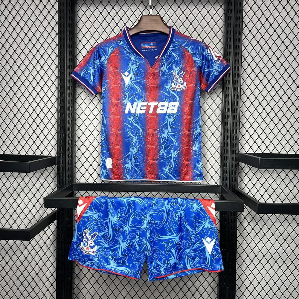 2024/2025 Crystal Palace Home Soccer Jersey Kids Size  — main view