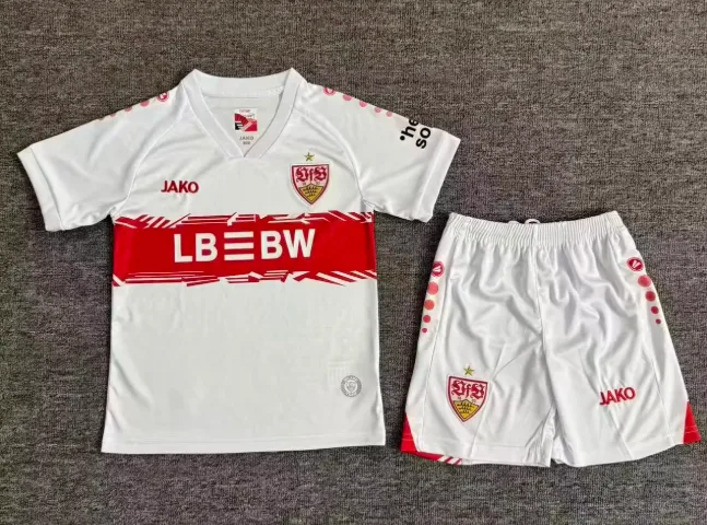 2025/2026 VfB Stuttgart Home Football Jersey fan-grade Kids Size — main view