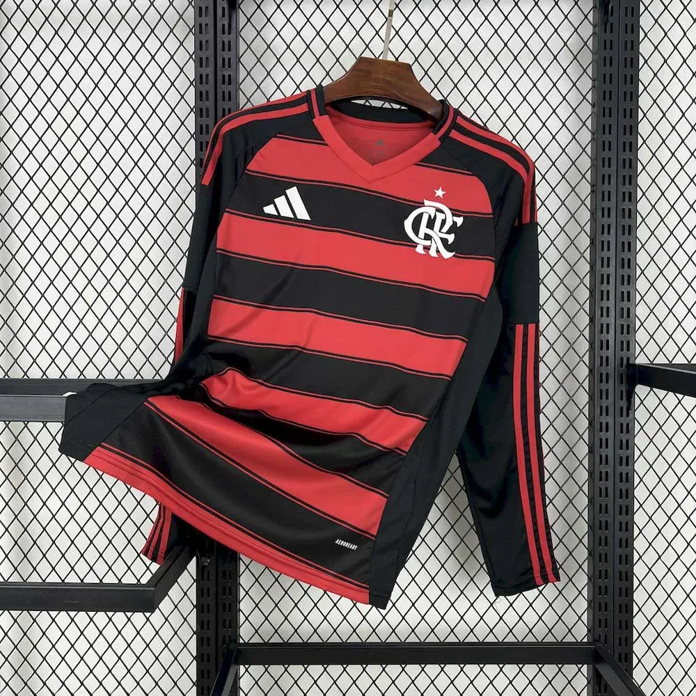 2025/2026 Flamengo Langarm Heim Fußballtrikot  — main view