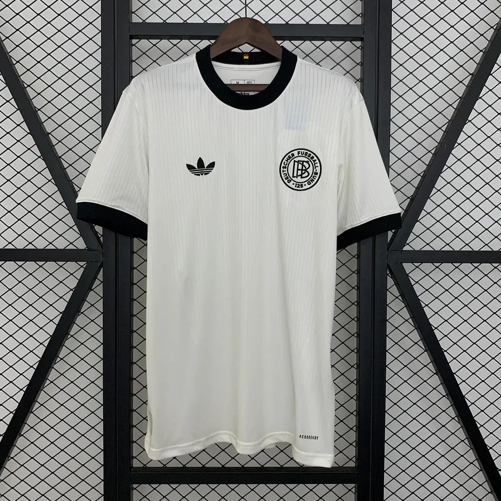 Camiseta de Fútbol Local Blanca Edición 125 Aniversario de Alemania 2025 AAA calidad aficionado — main view