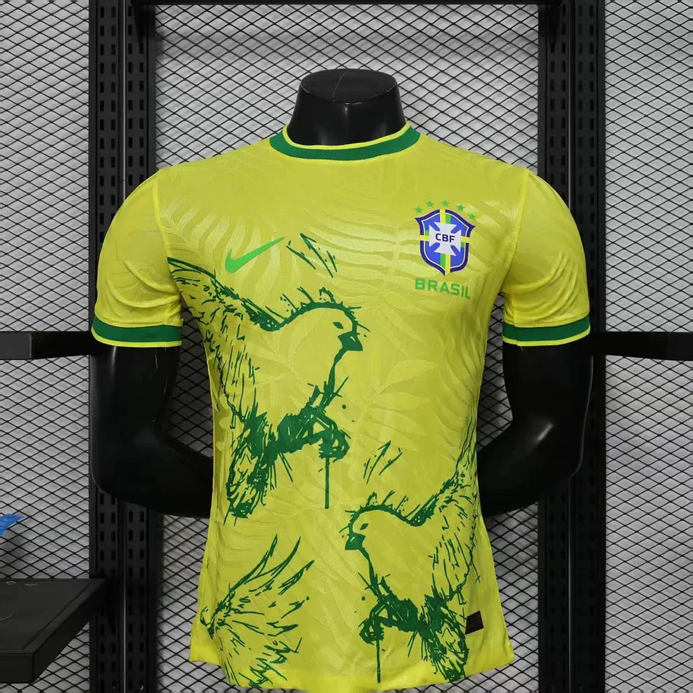 Camisa de Futebol Edição Especial Brasil Versão Jogador 2025-2026 AAA qualidade fã — main view