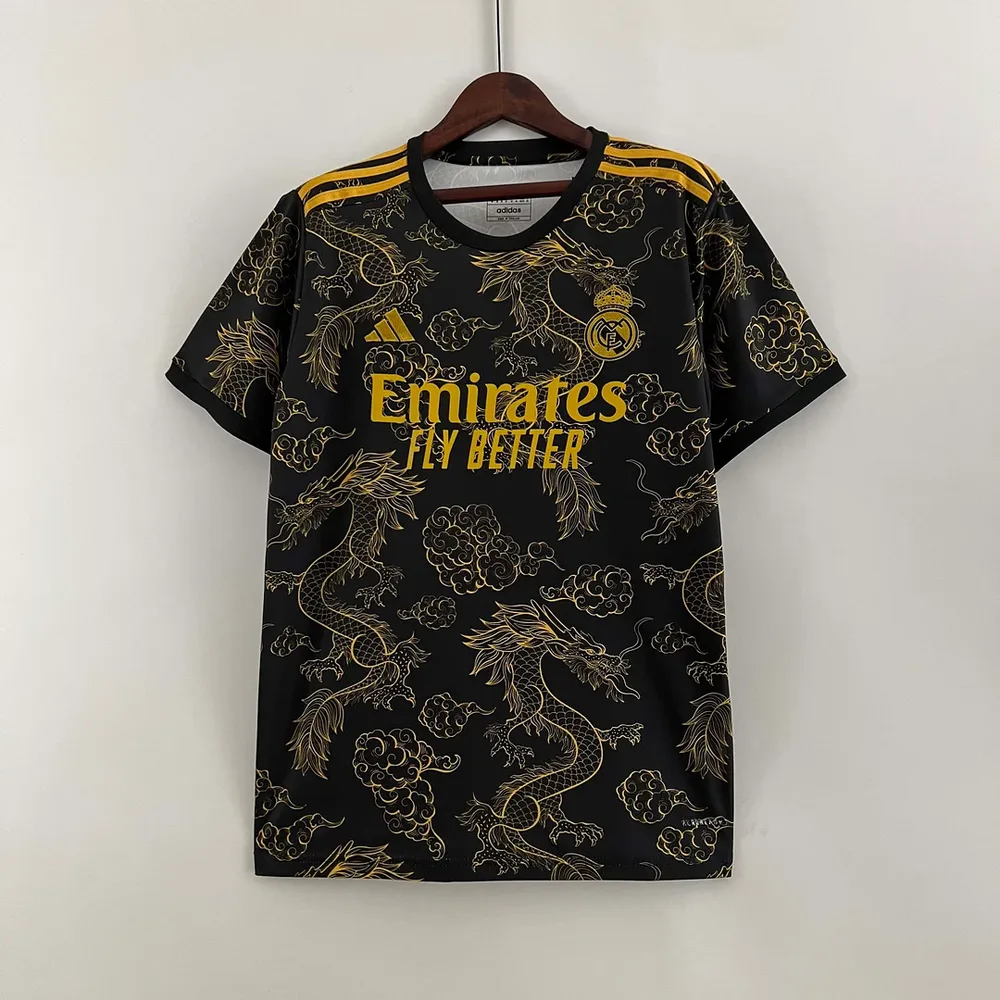 2023/2024 Real Madrid Sonderedition Golddrache Fußballtrikot  — main view