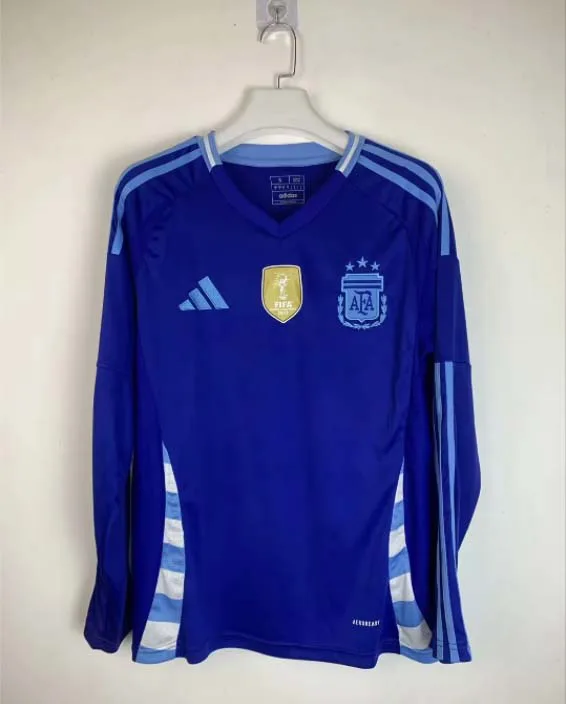 2024 Long Sleeve Argentina Away Football Shirt  — main view