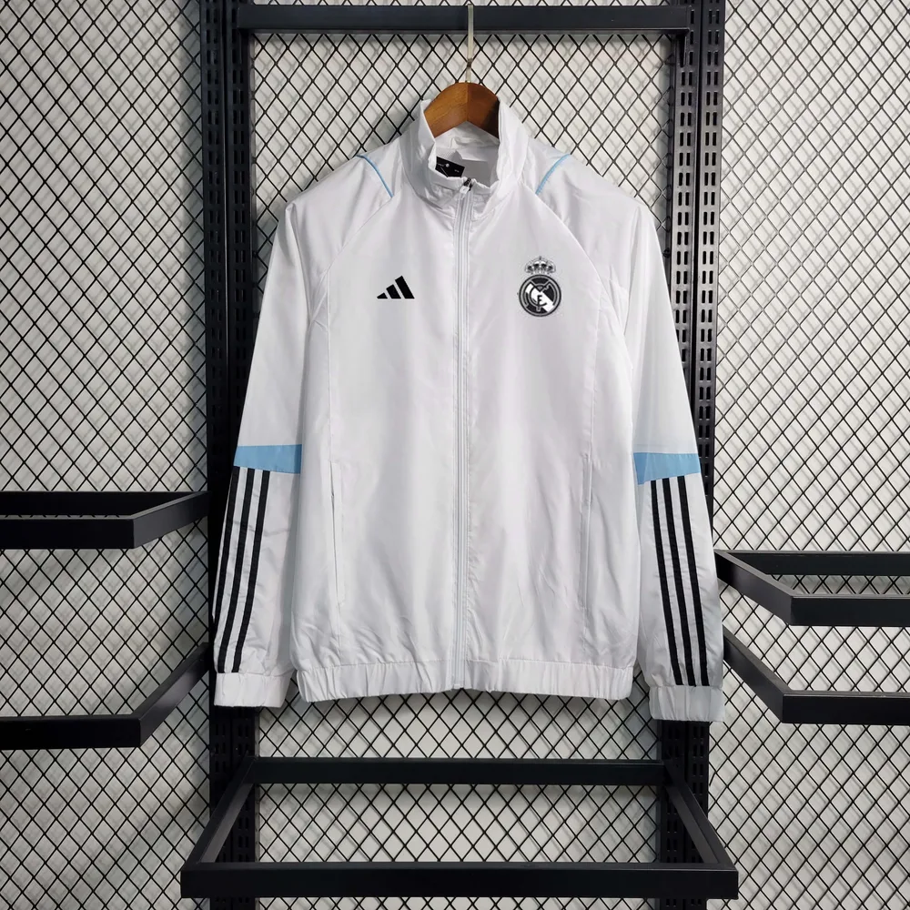 2023 Real Madrid Camisa de Futebol Corta-Vento Branca  — main view