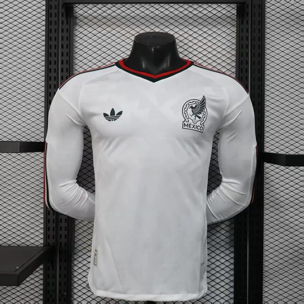 نسخة اللاعب 2026 قميص كرة القدم المكسيكي الخارجي طويل الأكمام درجة المشجع AAA — main view