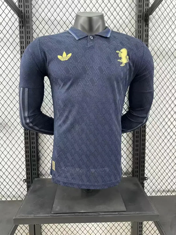 2024/2025 Versão Jogador Juventus Terceiro Uniforme Visitante Manga Longa Camisa de Futebol  — main view