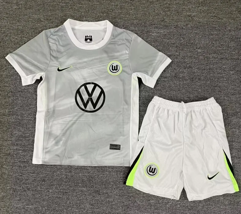 2025/2026 VfL Wolfsburg Away Football Jersey fan-grade Kids Size — main view