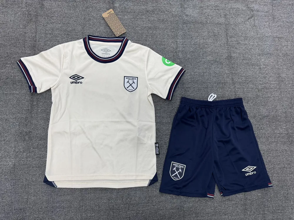 2025/2026 West Ham United Camiseta de Fútbol Visitante  Talla Infantil — main view