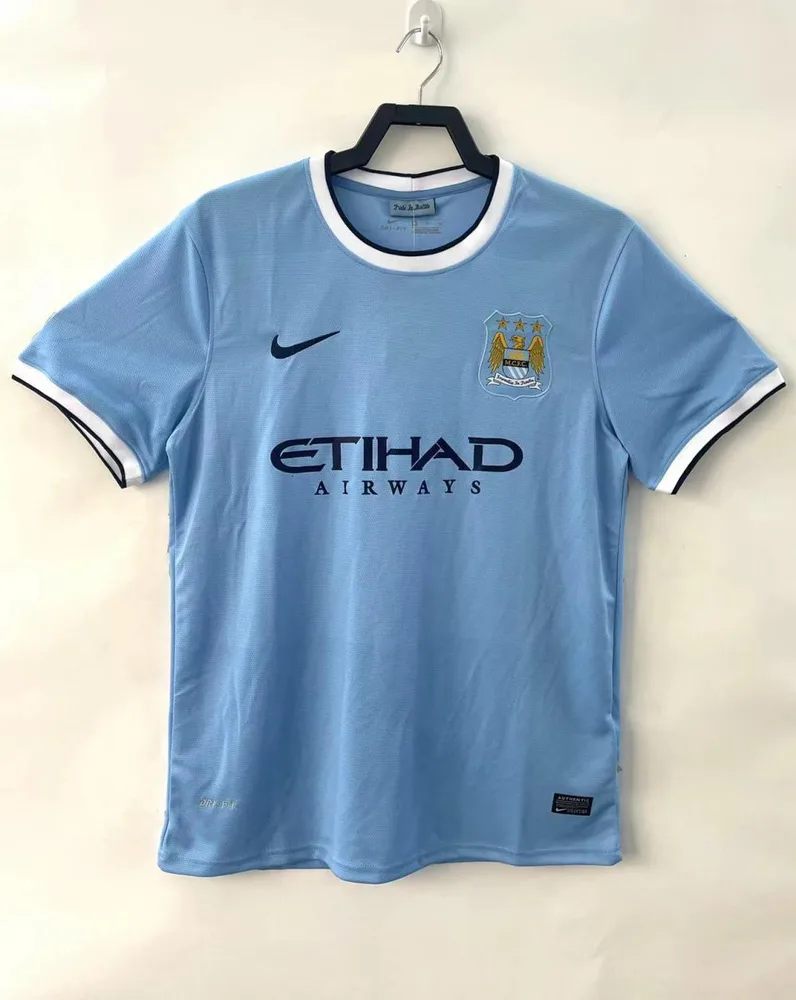 2013-2014 Retro Manchester City Domicile Football Shirt  — main view