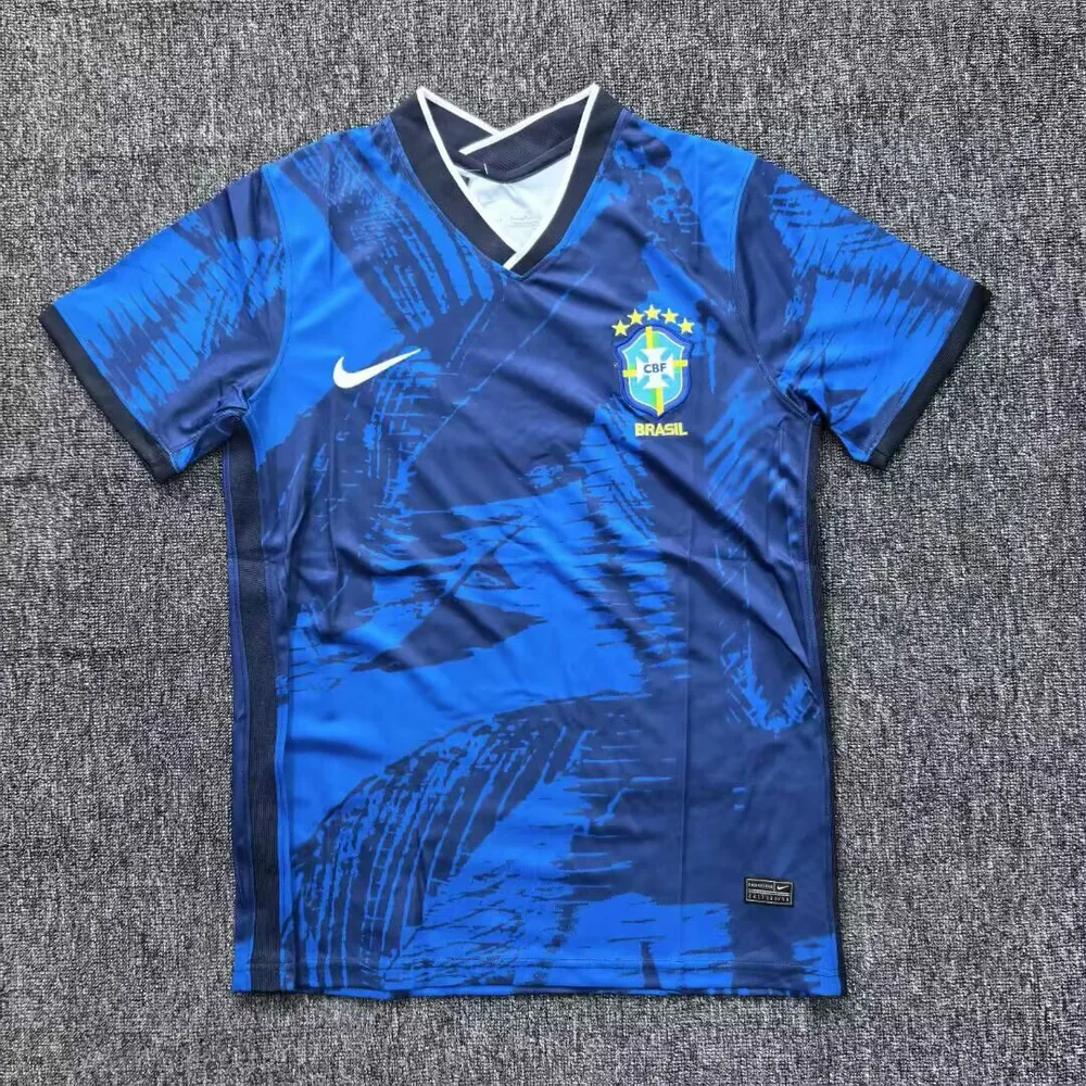 2025/2026 Brasilien Sonderedition blaues Fußballtrikot  — main view