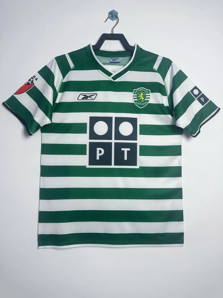 Camiseta de Fútbol Retro Local Sporting de Lisboa 2003-2004 Calidad Thai — main view