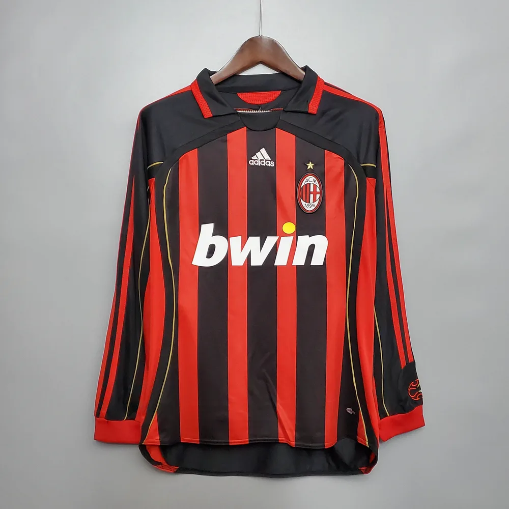 Camiseta Fútbol Retro AC Milan Local Manga Larga 2006/2007  — main view