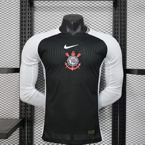 2025/2026 Manga Longa Versão Jogador Corinthians Camisa de Futebol Visitante  — main view