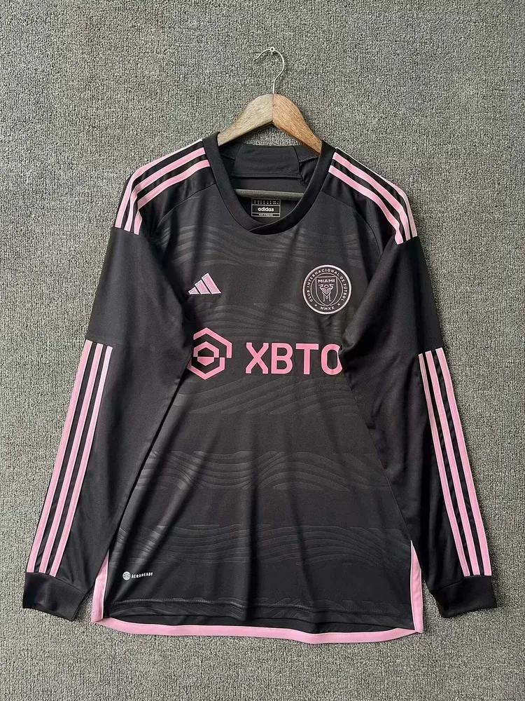 2023/2024 Langarm Inter Miami Auswärts Fußballtrikot AAA fan-gradät — main view