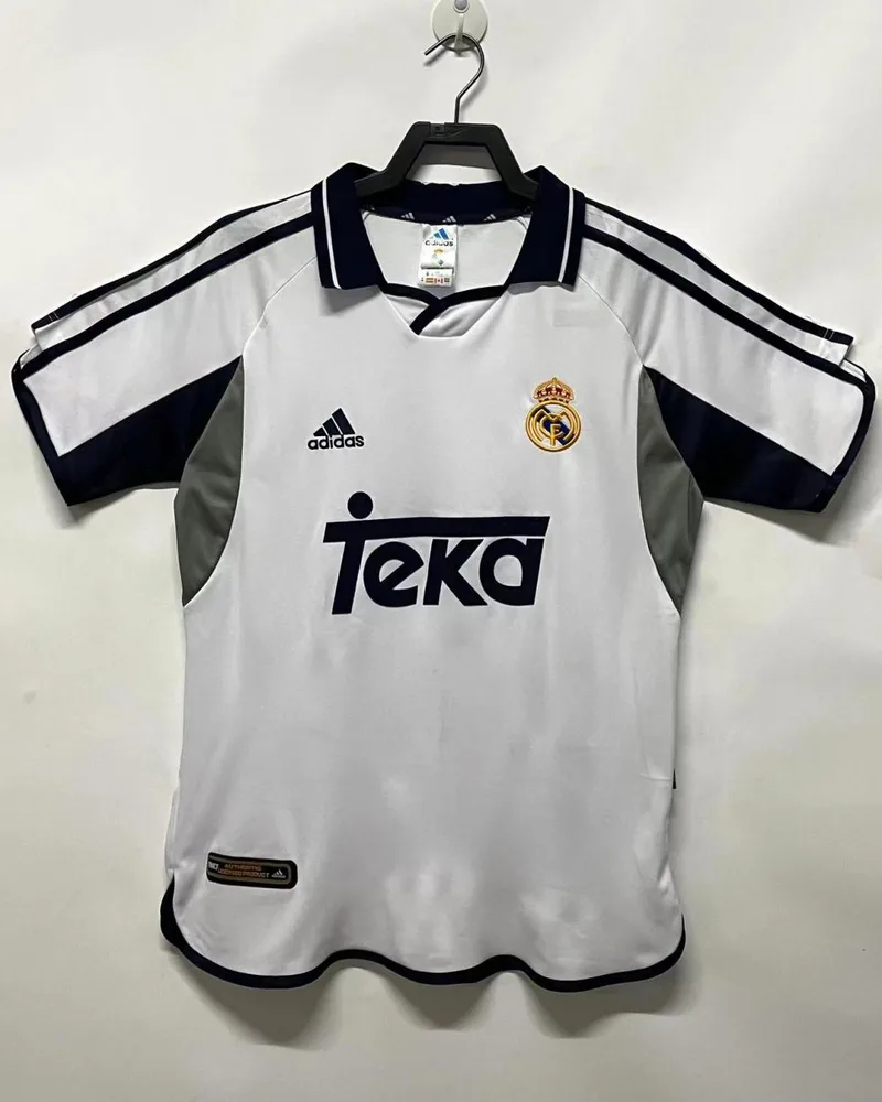 2000/2001 Retro Real Madrid Home Soccer Jersey  — main view