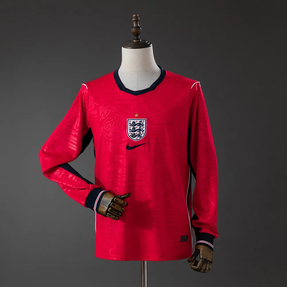 2026 Manches Longues England National Team Extérieur Maillot Football AAA qualité fan — main view