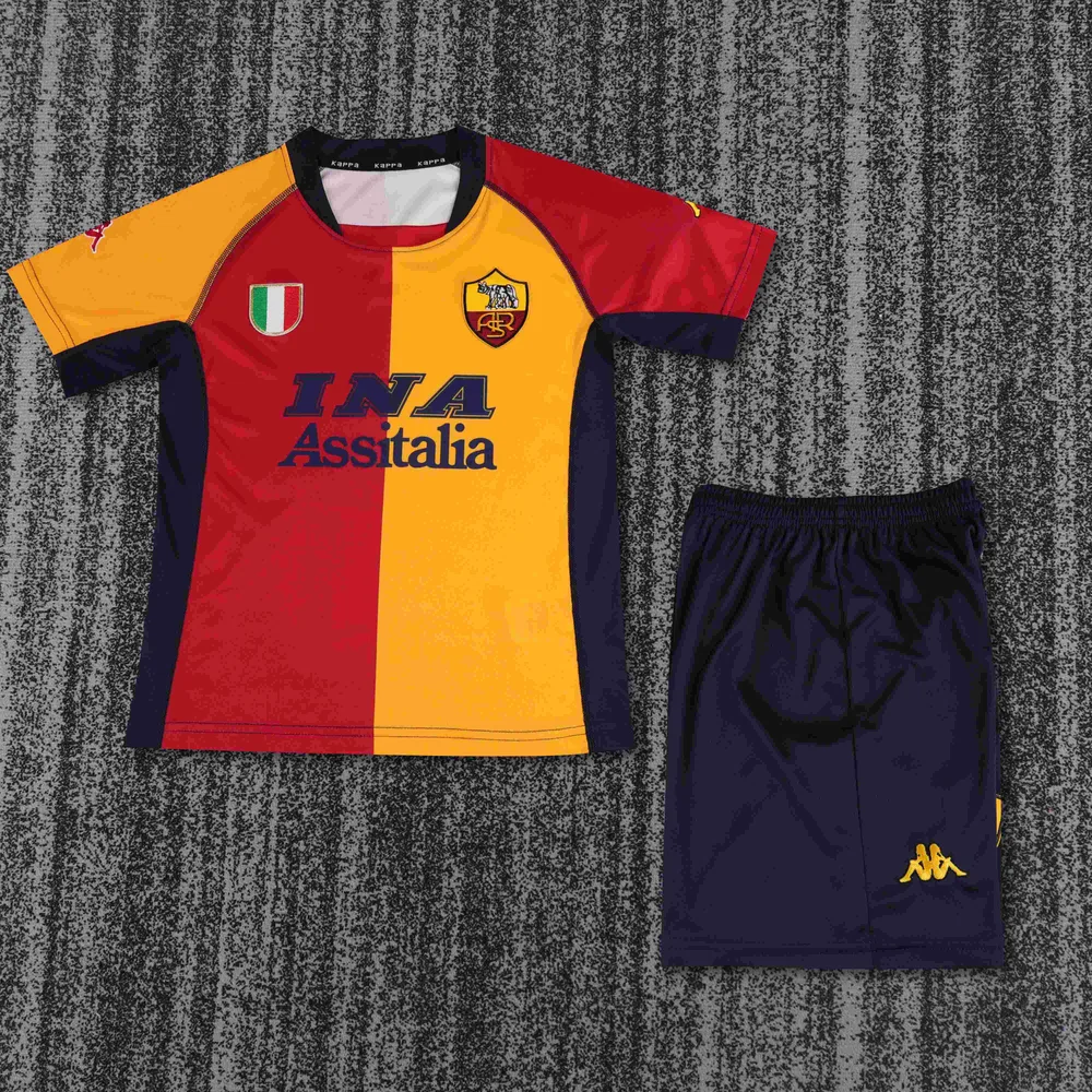 2000-2001 Retro Roma Heim Trikot  Kindergröße — main view