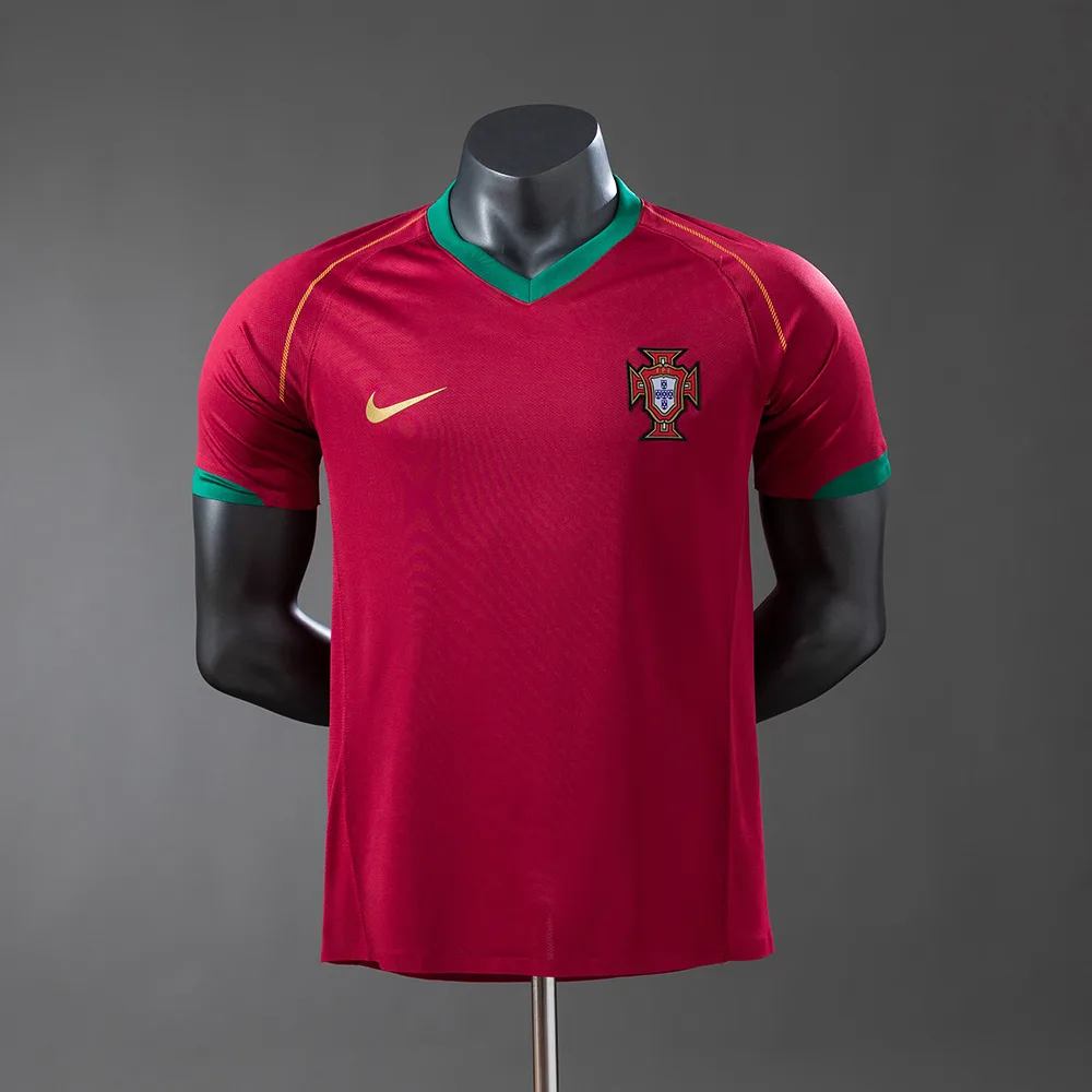 2006 Retro Player Version Portugal Home Jersey  — main view
