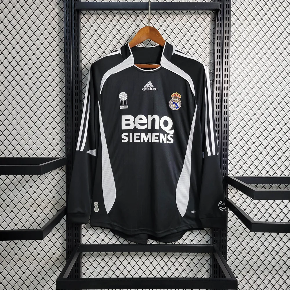 Real Madrid Visitante Manga Longa Retro 2006/2007 — main view