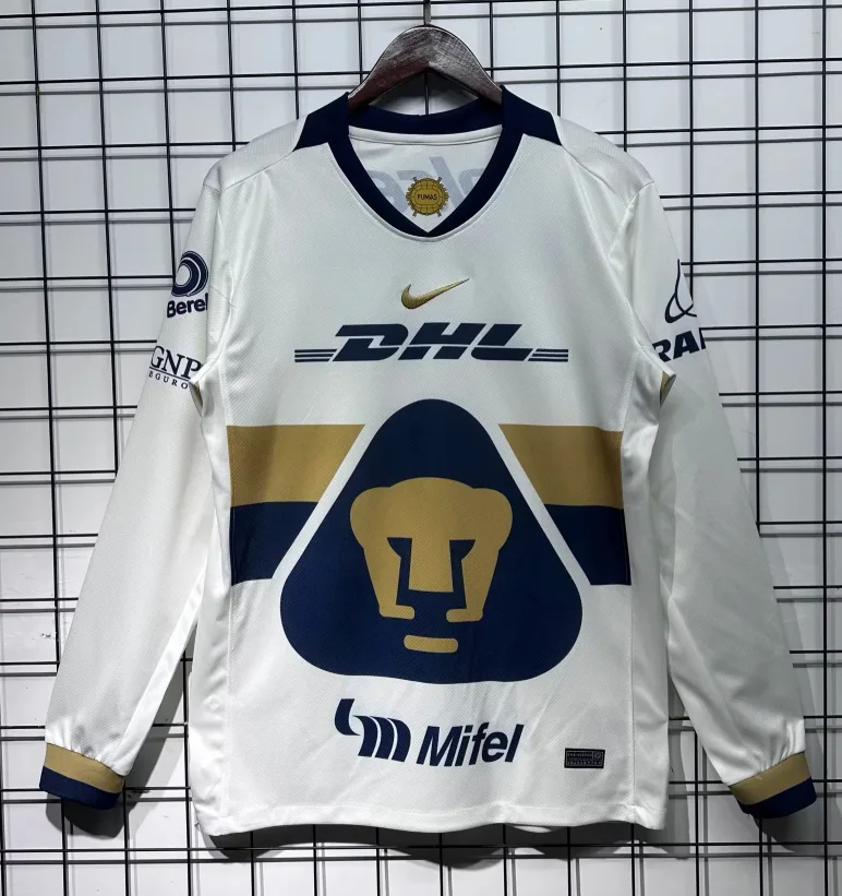 2025/2026 Long Sleeve Pumas UNAM Home Football Shirt  — main view