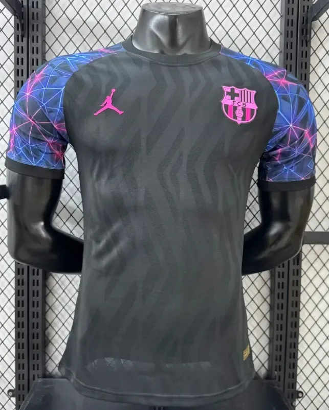 2026/2027 Player Version Barcelona Special Edition Black Blue Football Jersey   — main view