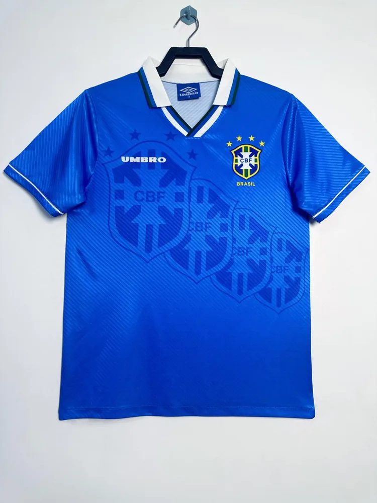 Maillot de football extérieur rétro Brésil 1996  — main view